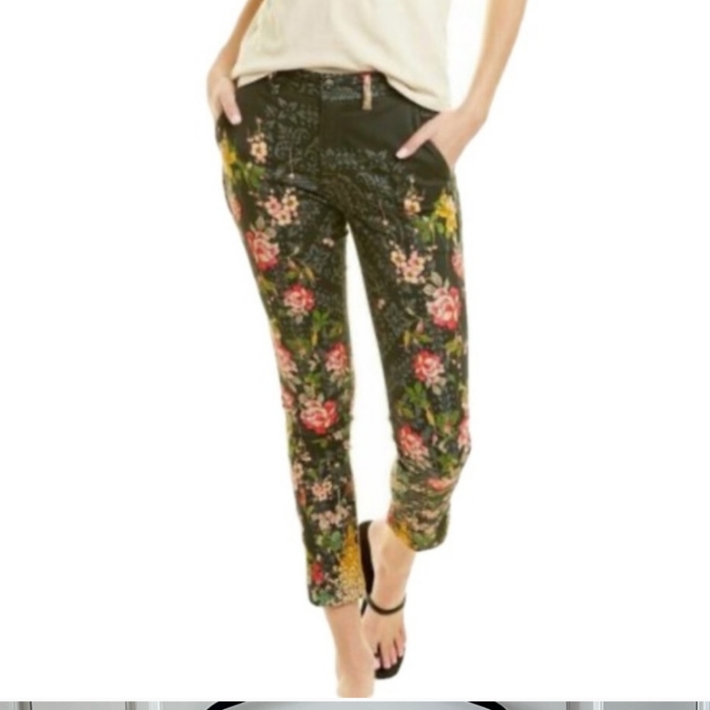 Johnny Was Pete & Greta Mono Floral Pants